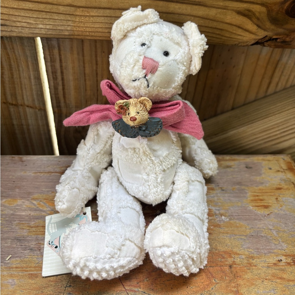 From Grandma’s Heart Vintage 1999 Handmade Jointed Teddy Bear